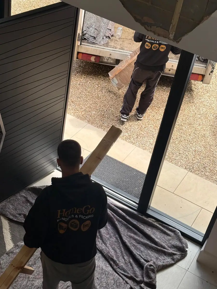 HomeGo Removals Reading — house removals crew loading a customer's home in RG1